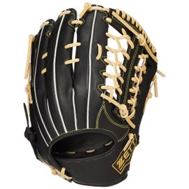 ZETT BRGB33430R Soft Baseball Glove Winning Road All-Round Black x Pastel Brown Right Throw Size: 7