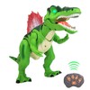 eBigValue RC Dinosaur Toy with Walking, Roar Sound & LED