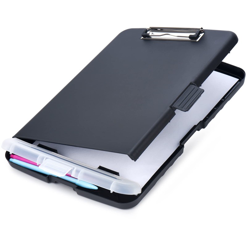 ZCZN Plastic Clipboard with Storage, A4 Clipboard Folder with Separate