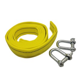 5 Ton 4 Meter Car Tow Strap with Hooks Nylon Car Tow Cable Towing Pull Strap Rope