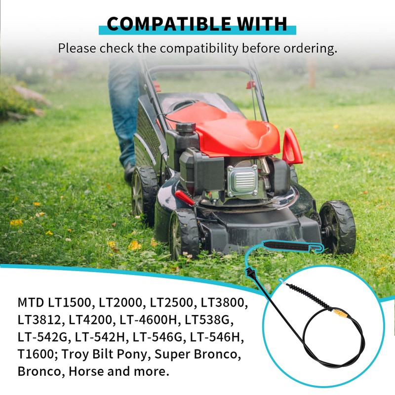 IDEASURE 946-04173E Deck Engagement Cable Compatible with MTD Troy-Bilt Lawn