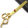 Gold 6/78/9 Inch Professional Haircut Scissors, Multifunctional Haircut Scissors Set