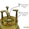 ELBramony Al Bramony Brass Copper Turkish Greek Coffee Alcohol Burner