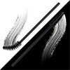 Samcos Disposable Eyelash Brushes 100pcs Eyebrow Brushes Screw Brushes for