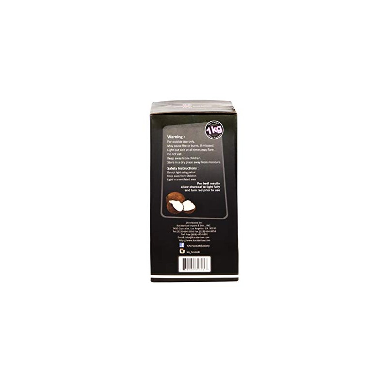 Nour 100% Natural Coconut Charcoal for Hookah 72 Pieces