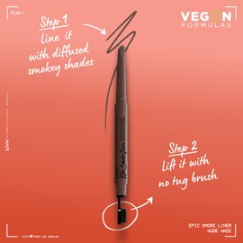 NYX PROFESSIONAL MAKEUP Epic Smoke Liner, Vegan Smokey Eyeliner - Nude Haze (Neutral Brown)