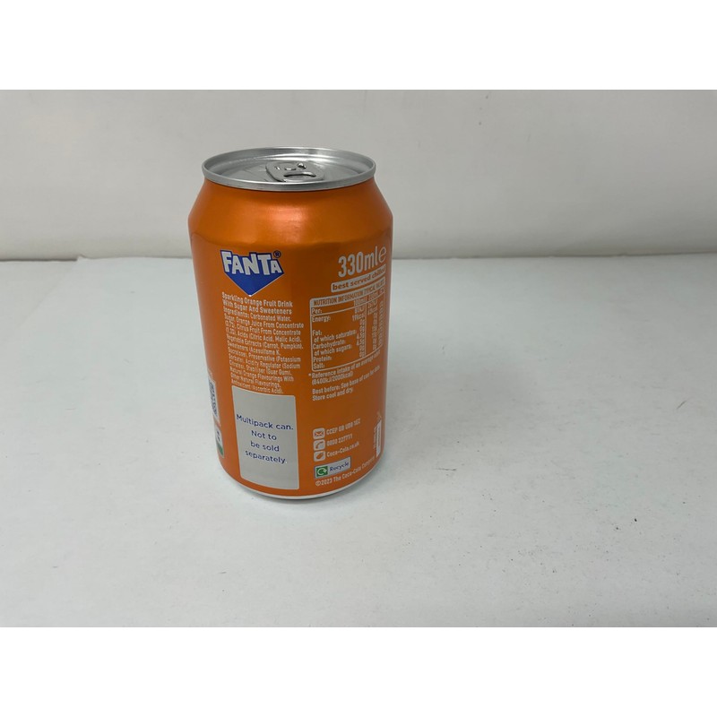 European Fanta Orange Soda 6-Pack of Cans 6 x 330