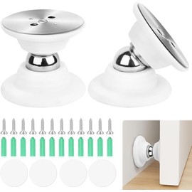 4 Stück Selbstklebend Türhalter Magnetisch, Magnetischer Türstopper Weiß, Türstopper Magnet für Wohnwagen, Türstopper Magnet Geräuschlos Türstopper Magnetisch Set