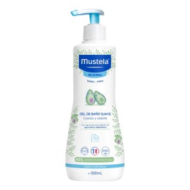 Mustela Gel Limpiador Suave con Aguacate BIO Beb 500 ml                                                                                               