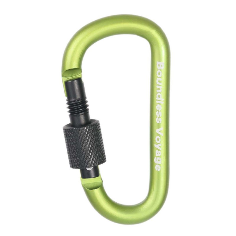 Boundless Voyage 8pcs Outdoor Aluminum D Ring Keychain Camping Carabiners