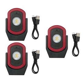 Maxxeon MXN00810 WorkStar Cyclops USB-C Rechargeable LED Work Light, Pack of 3 Lights