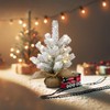 infactory Mini Christmas Tree with USB: Set of 4 Decorative