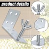 Quweiz 4 Pcs Roman Shade Brackets, L Bracket and Wingnut,