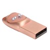 U Disk USB2.0 Memory Metal Flash Drive Cartoon 2‑in‑1 with