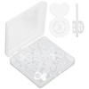 XLIUAX 50Pcs Clear Silicone Earring Backs for Droopy Ears, Earring