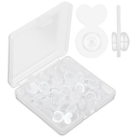 XLIUAX 50Pcs Clear Silicone Earring Backs for Droopy Ears, Earring Lifters for Heavy Earrings Support Backs Comfortable Earrings Back Replacements for Big Studs