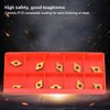 Carbide Insert Blade, 10PCS Lathe Turning Tool DCMT070204 US735 DCMT21.51
