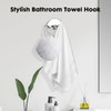 Ntipox Polished Chrome Towel Hooks Antique, 2 Pack Coat Robe