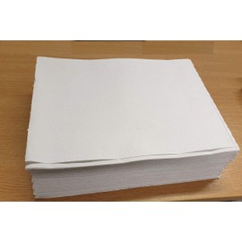 Sabco - 50pcs Disposable Paper Tablecloths For Parties - Disposable Tablecloths For Parties & Catering - Ideal Tablecloth For Restaurants. Square White Table Cloth - White Table Cover