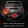 PGTOPONE LED Rear Bumper Reflectors Light Fog Brake Tail Lamps