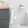 bremermann Piazza Bathroom Series Telescopic Towel Rail Matt Stainless Steel