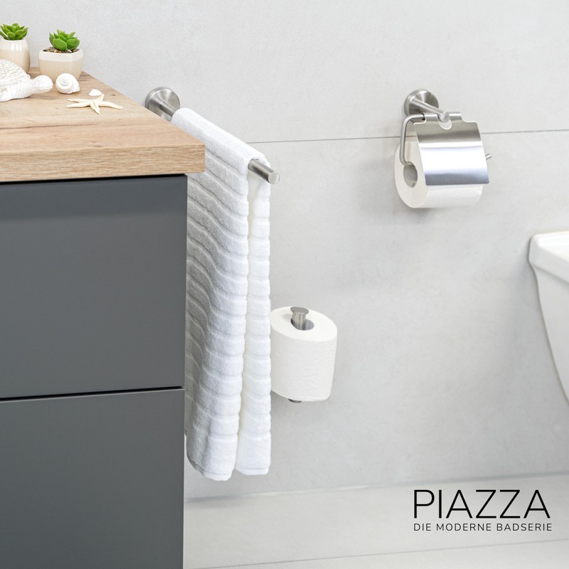 bremermann Piazza Bathroom Series Telescopic Towel Rail Matt Stainless Steel