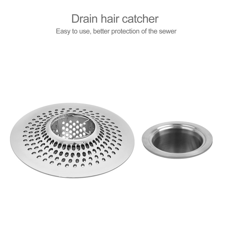 LEKEYE Shower Drain Hair Catcher | Bathtub Stopper/Strainer Stainless Steel