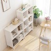 IOTXY Open Cube Low Bookcase - 3-Tier Freestanding Storage Display