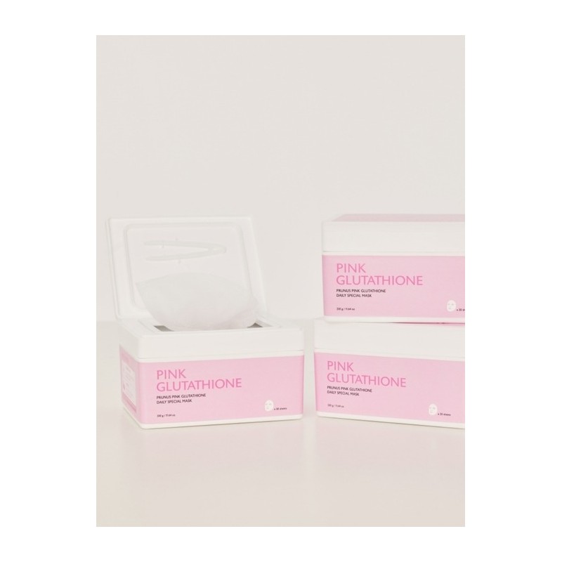 Milk Touch [30 Sheets][Whitening Glow] Plum Glutathione Hypoallergenic Daily White