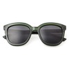 A.kjaerbede Billy Dark Green Transparent Sumglasses