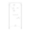 Door Border DK06 – Frame Made of PU Plastic White,