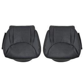 SecosAutoparts Perforated Black Front Driver & Passenger Side Bottom Microfiber Leather Seat Cover Replacement Compatible with Lexus LS430 2001 2002 2003 2004 2005 2006