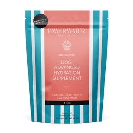 Pawer Water DOG GUT & DIGESTION Hydration Supplement POUCH 5 | Help improve gut and digestive health, itchy skin | With Electrolytes, L-Glutamine, Inulin, Collagen, Vitamins | For All Breeds