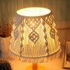 Boho Macrame Table Lamp – Handmade Bedside Light with Wooden