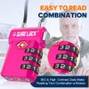 SURE LOCK TSA Approved 3-Digit Combination Luggage Locks – Open