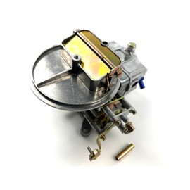 2 Barrel Carburetor 350 CFM Manual Choke silver