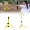 QWORK Archery Target Stand for Backyard, Adjustable Metal Targat Stand