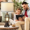 26" Modern Lamp for Living Room, Industrial 3-Way Dimmable Beside