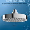 Katezon Shower Head High Pressure Rain, Luxury Showerhead with Chrome