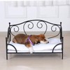 BabyLand Summer Metal Frame Pet Bed, Animal Lounge Detachable Bed