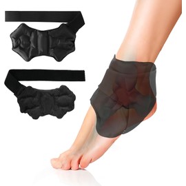 Bolsa de Hielo para Tobillo,Paquete de Hielo Reutilizable en Gel para Pie,Envoltura de Tobillos para Alivio del Dolor,Terapia con Compresas Frías y Calor para Fascitis Plantar,Tendinitis de Aquiles