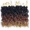 Wavy Senegalese Twist Crochet Hair For Black Women 12 Inch