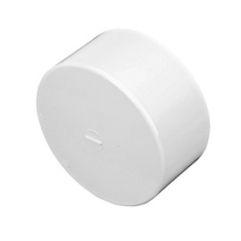 NDS 6P06 PVC S&D Cap, 6-Inch, Makes Solvent-Weld Connections, for Use with 6-Inch Sewer and Drain Pipe, White