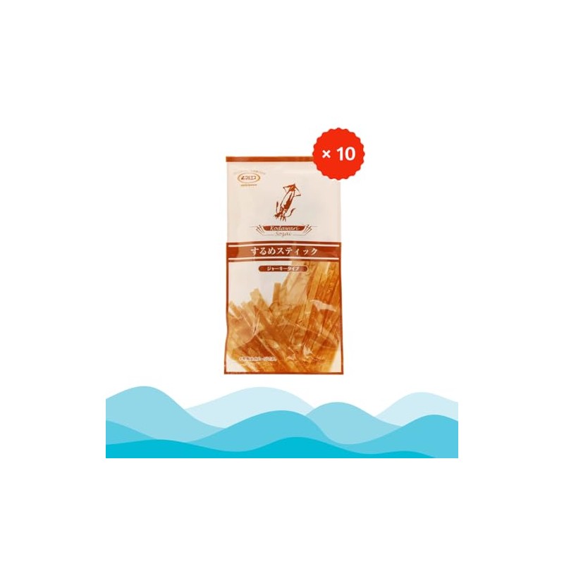 Maruesu Seasoned and Dried Squid Jerky 16.90oz (1.69oz x 10)
