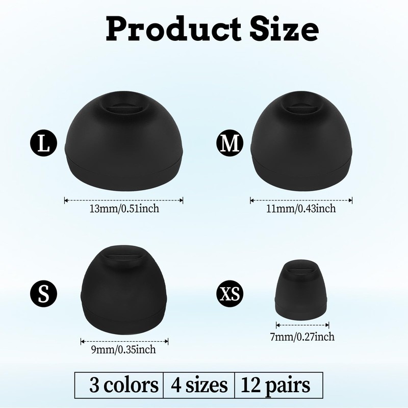 Extra Small Earbuds Tips Replacement Earbud Tip Soft Silicone Earbuds