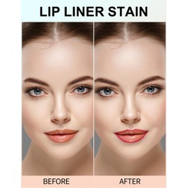 Erinde Delineador de Labios Peel off, Tinte Labial Peel off de Larga Duración, Pintalabios Mate Resistente al Agua, Delineador de Labios Altamente Pigmentado para Mujer, #06