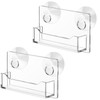 Briwooody 2 Pcs Acrylic Window Mount Business Card Holder with