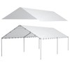 10 x 20 Ft Carport Replacement Canopy Cover Garage Top