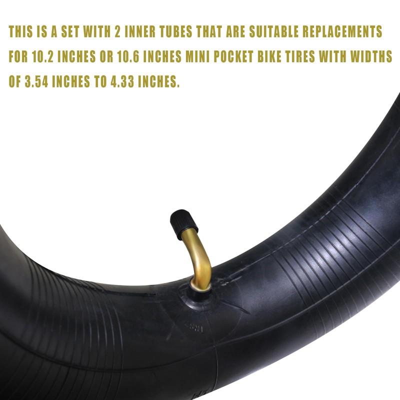 DEHE 90/65-6.5 110/50-6.5 Tire Inner Tube with Angled Valve Stem