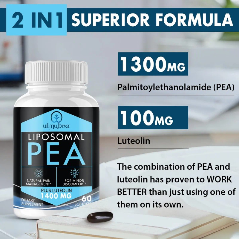 Ulmubra Pea Liposomal 1300 Mg 60 Cpsulas